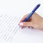 Ручки шариковые автоматические с грипом СИНИЕ "10+2 В ПОДАРОК!" BRAUBERG "SUPER", НАБОР 12 штук, 143380