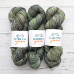 Носочная пряжа, цвет "Хвоя"