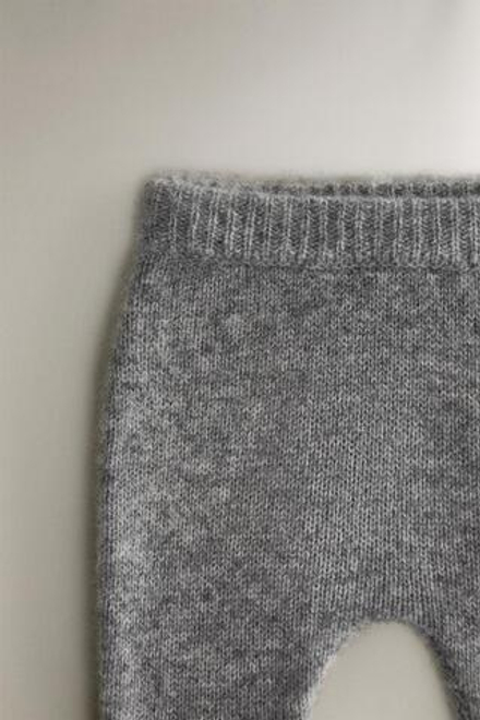 ZARA HOME КАШЕМИРОВЫЕ ДЕТСКИЕ ЛЕГГИНСЫ, СЕРЫЙ