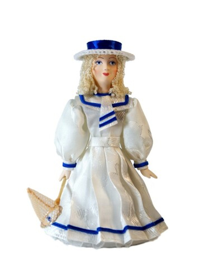 Кукла коллекционная Девочка в матросском костюме