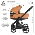 Детская коляска Roan Sol 2 в 1 RSL/1014 Cinnamon