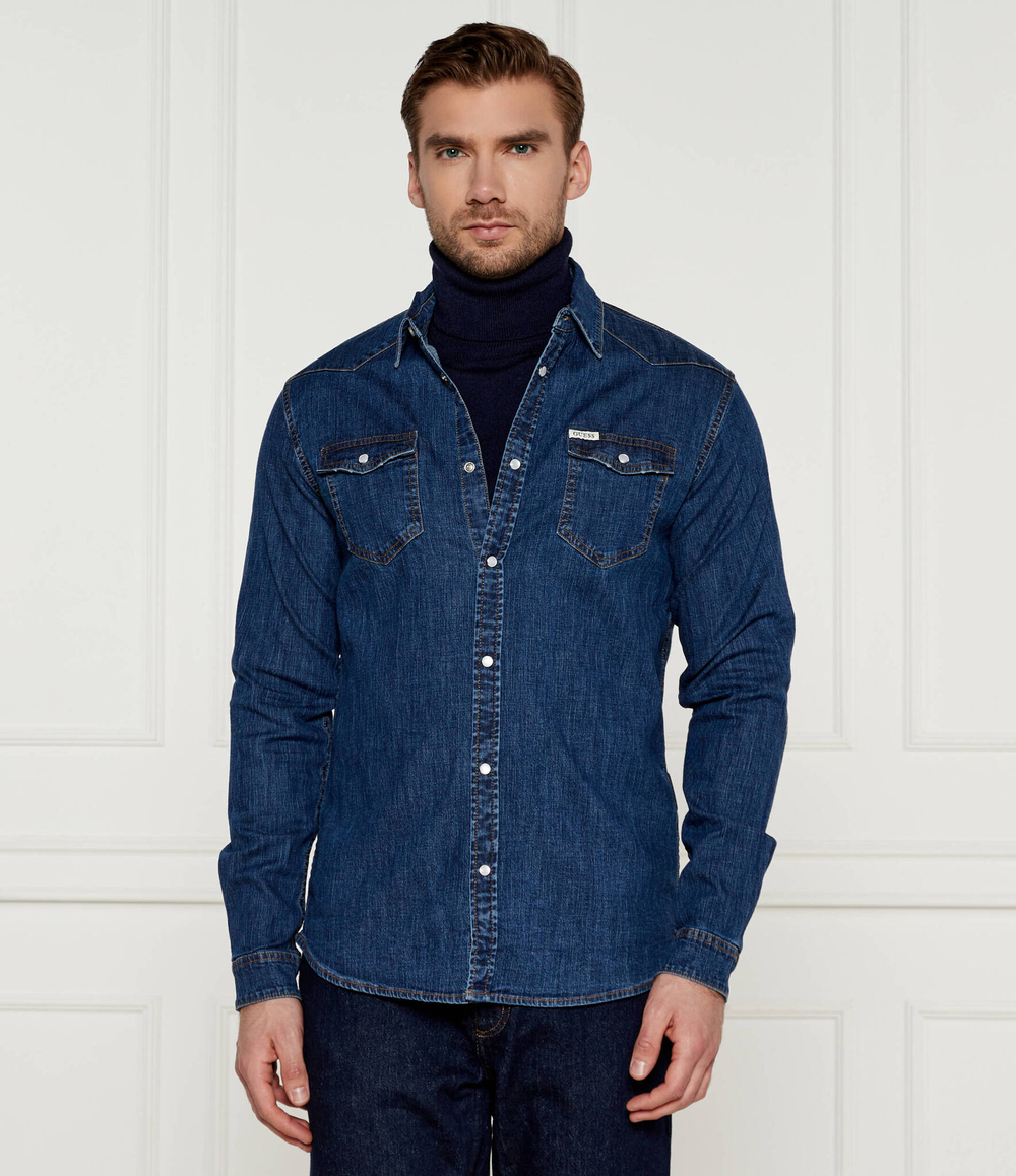 Рубашка GUESS - темно-синий(M4YH02 D3PF6)