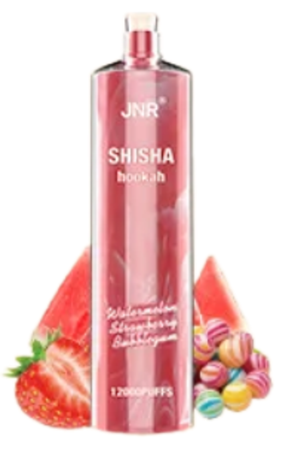 JNR Shisha Hookah Арбузно-клубничная жвачка 12000 затяжек 20мг (2%)