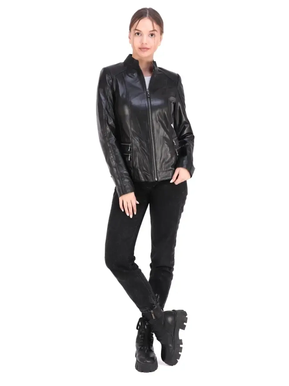 Куртка женская из натуральной кожи