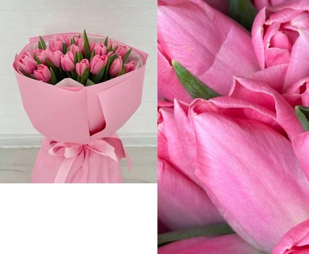 Букет 19 штук розовые