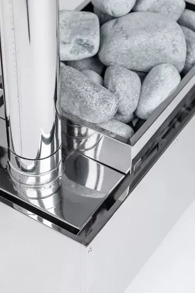 Печь камин ИНВЕНТ малая нерж 0,8мм со стационарными экранами + короб для камней в сумке 37591