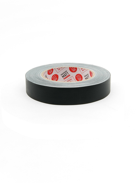 Супер Клейкая! Супер Матовая прочная лента на тканевой основе 145MESH - Gaffer Tape@MATT STRONG - Гаффа тейп 25мм/25м - Черный