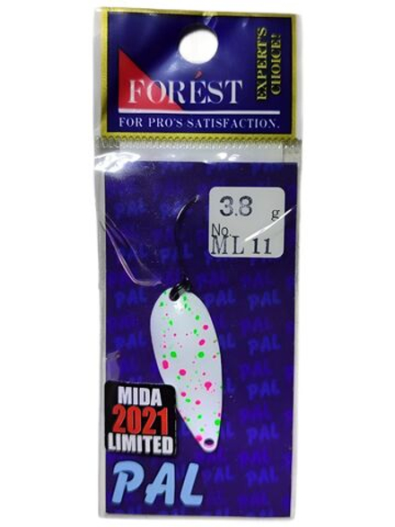 Блесна PAL Forest 3.8g на форель, голавль, хариус, Форест МИУ forest miu / dohna / rooney