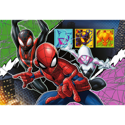 Pazl \ Puzzle \ Пазлы Puzzles - "100 UFT" - Trefl Premium Plus Kids - The brave spider/ Disney Marvel Spiderman