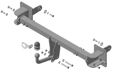 Фаркоп с эл-кой Smart для Mercedes-Benz GLS, GLE W-167 с 2019 г. (оцинкованный)(паспорт и сертификат в комплекте) 91203-A.Motodor