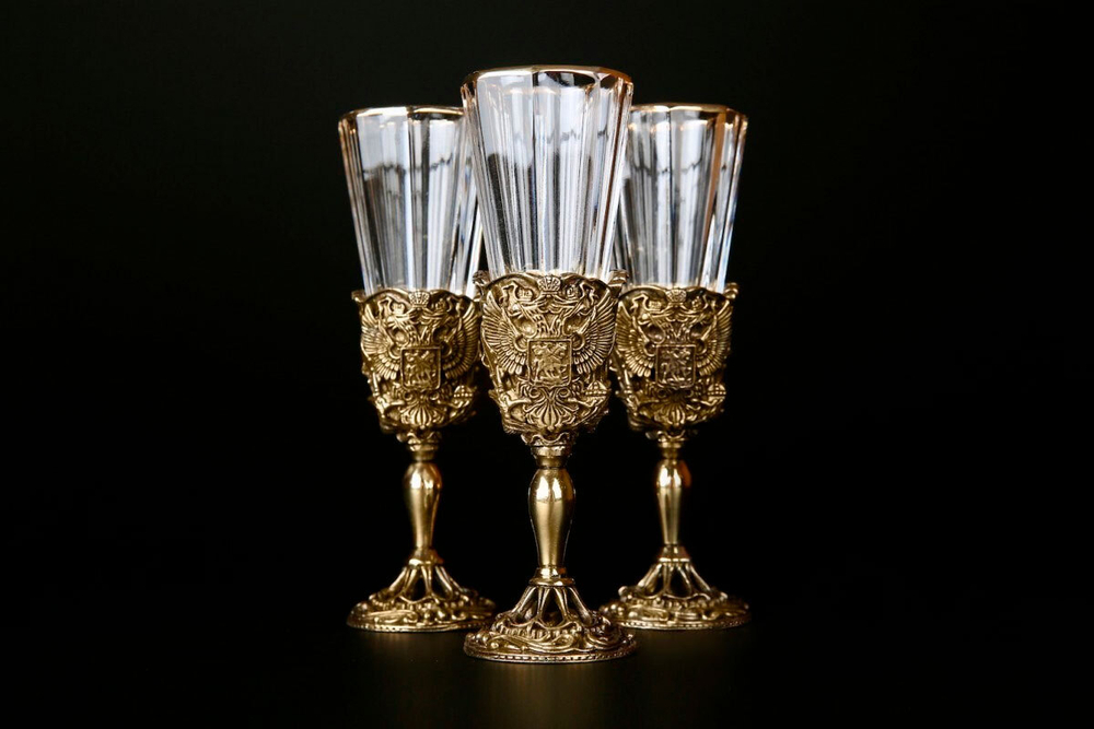 Набор лафитников "Герб России"