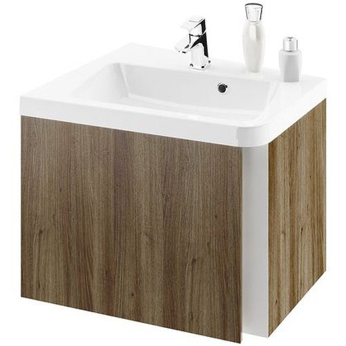 Тумба под раковину Ravak SD 10° 55 L X000000741 подвесная Темный орех