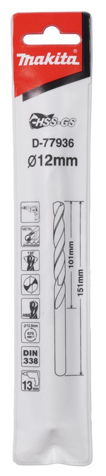 Сверло по металлу HSS-GS 12x151 Makita D-77936