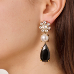 Серьги Dyrberg Kern MISIA SG BLACK / CRYSTAL 470094