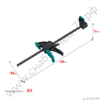 KRAFTOOL 2Х 300/450 мм, 2 шт, Набор пистолетных струбцин (32225-H2)