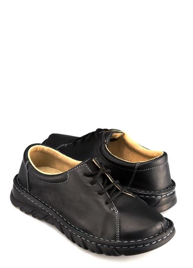 07 | "Golles" | Женские полуботинки (черный)