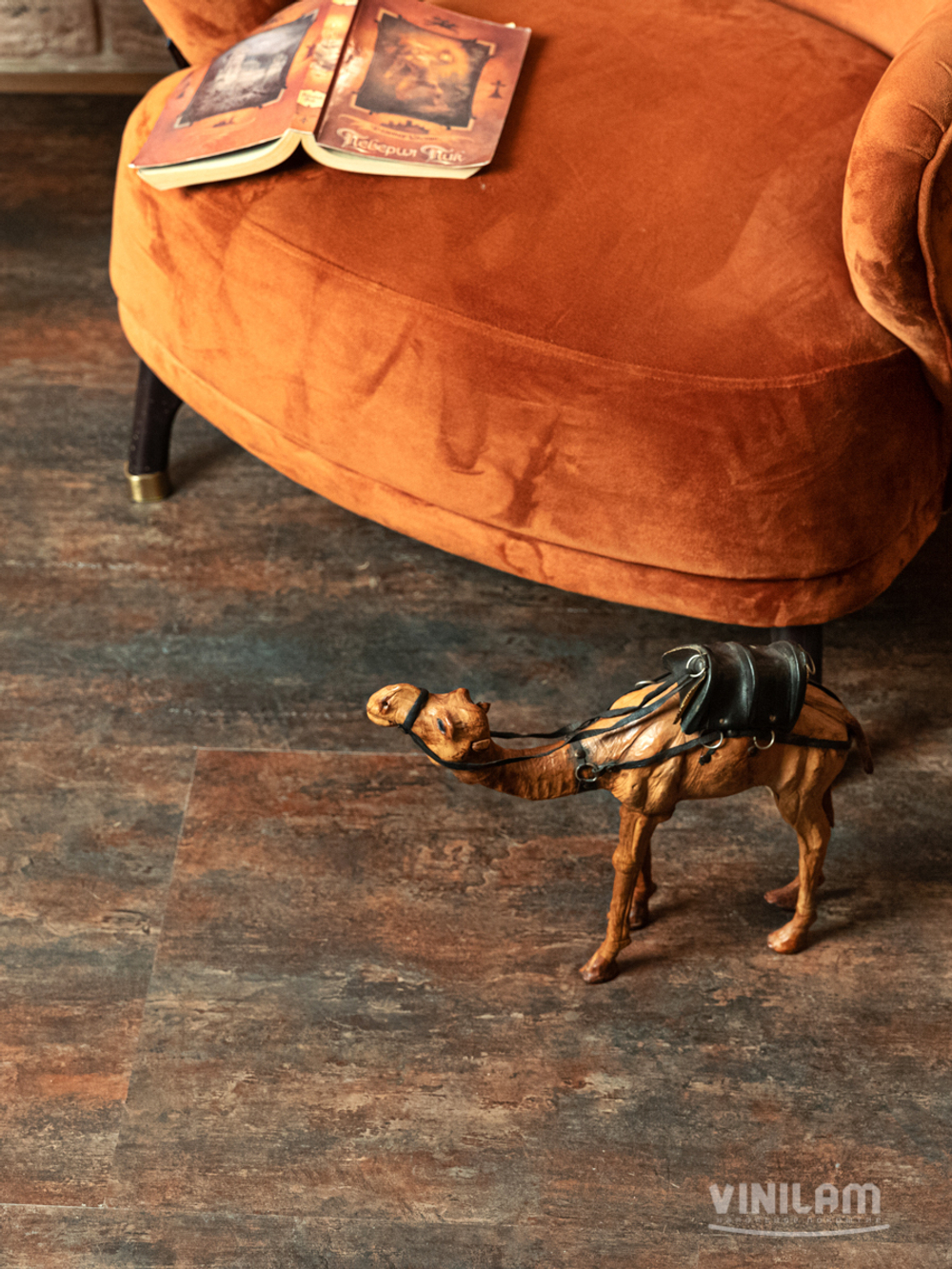 Виниловый ламинат Vinilam Ceramo 61617 Керамическая Сталь