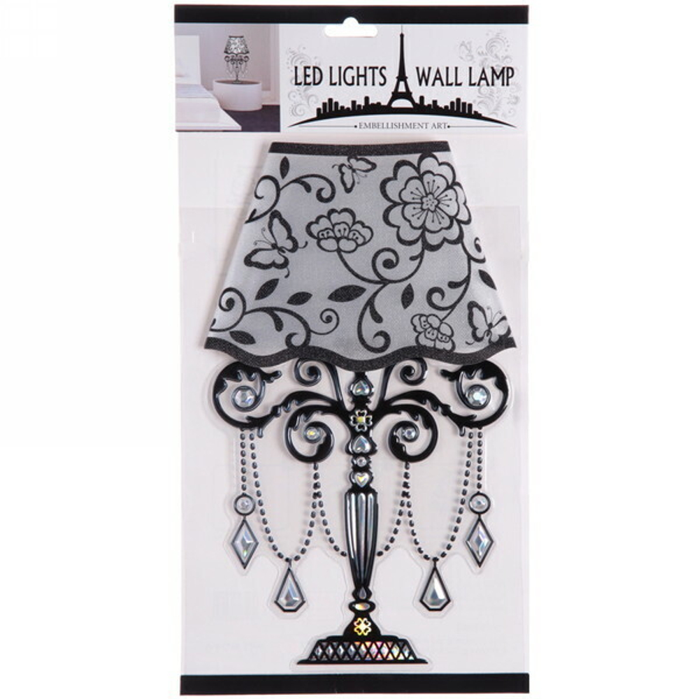 Наклейка-светильник «Paris-Сильвия» 30*18,5см HKH01