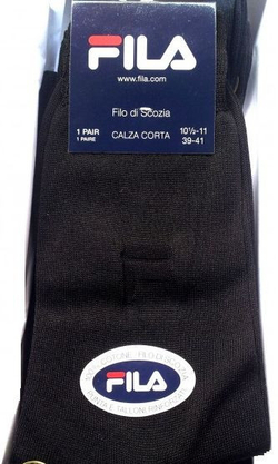 Теннисные носки Fila Normal Man Plain Socks 1P - черный