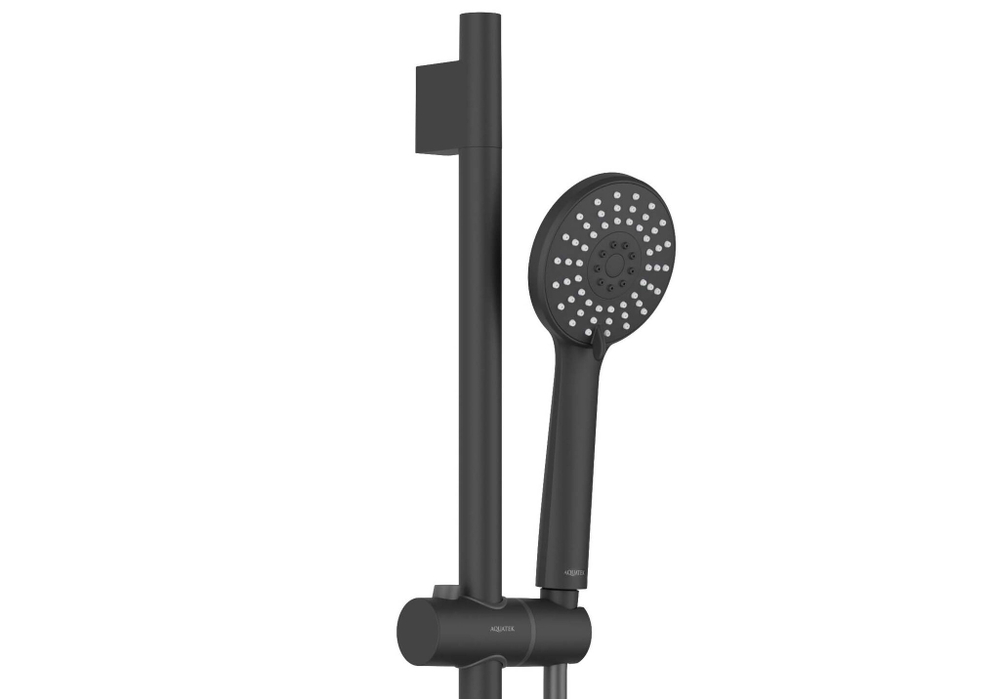 Душевой гарнитур 3jet 65 см AQUATEK, матовый черный AQ2017MB БЕТТА