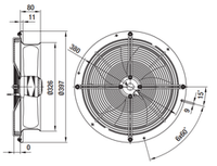 Вентилятор осевой W4S300-CA02-02