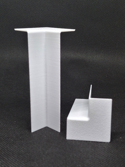 Внутренний угол для плинтуса с прямым профилем 100*13мм - 4 шт.