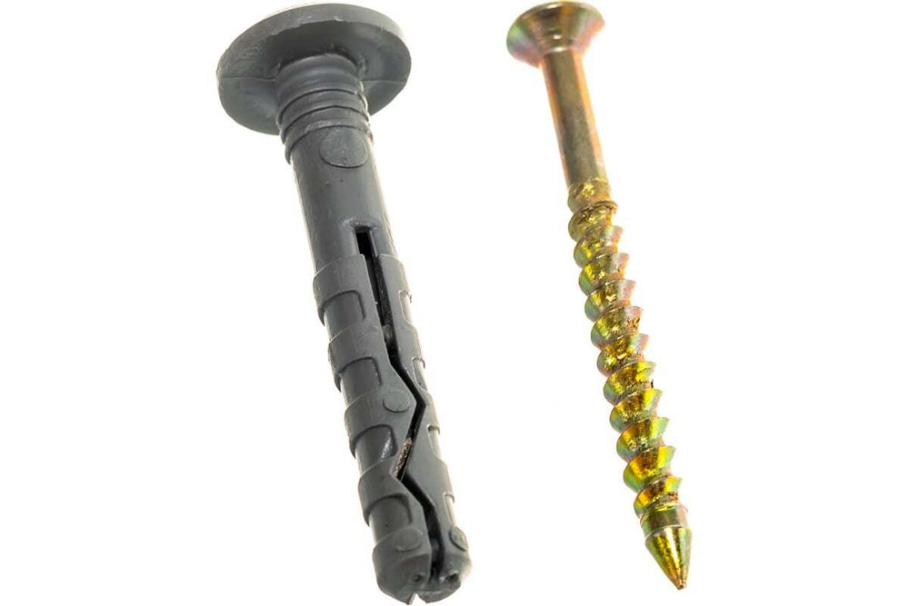 ДЮБЕЛЬ-ГВОЗДЬ СТРОЙБАТ С ГРИБ/МАНЖЕТОЙ 6Х40 200ШТ 4173