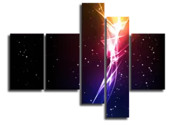 Модульная картина "Космический взрыв"