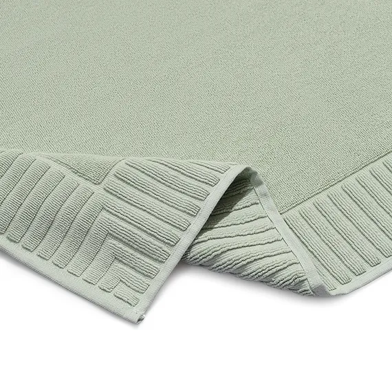 Коврик для ванной с фактурным бортиком мятного цвета из коллекции essential, 50x80 см
