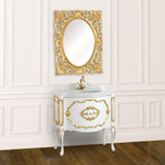 Мебель для ванной Migliore Amelia 30444 белый/декор золото 86 см