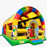 Коммерческий надувной батут «Страна Сафария» 10*6*6 м