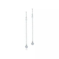 Серьги из серебра с бриллиантами, Tiffany 💎