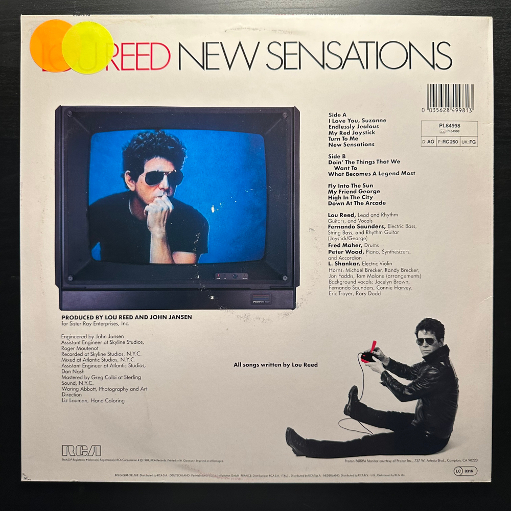 Lou Reed - New Sensations (Германия 1984г.)