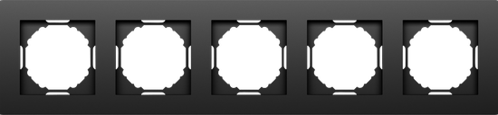 Рамка 5-я,  матовый карбон,  серия A07