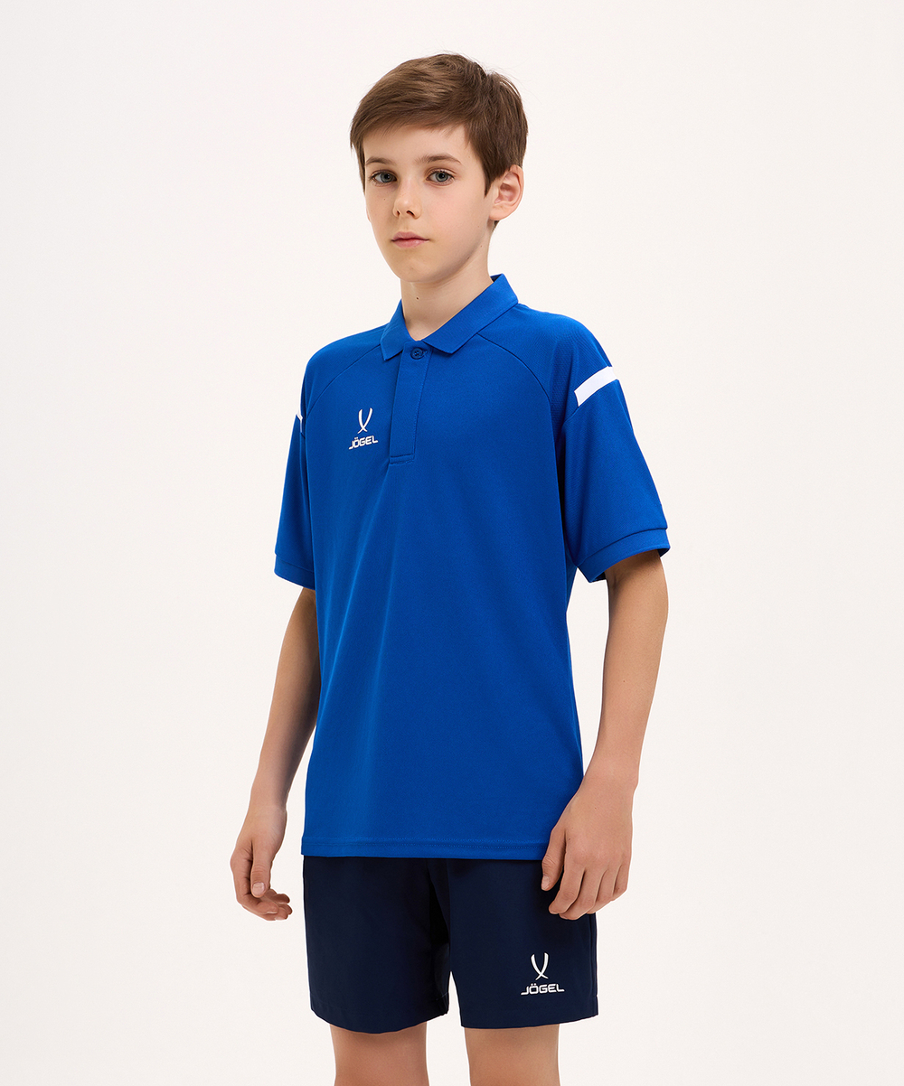 Поло CAMP 2 Poly Polo, синий, детский