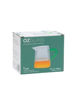 Чашка стеклянная "Чахай" с зеленой ручкой 300 мл