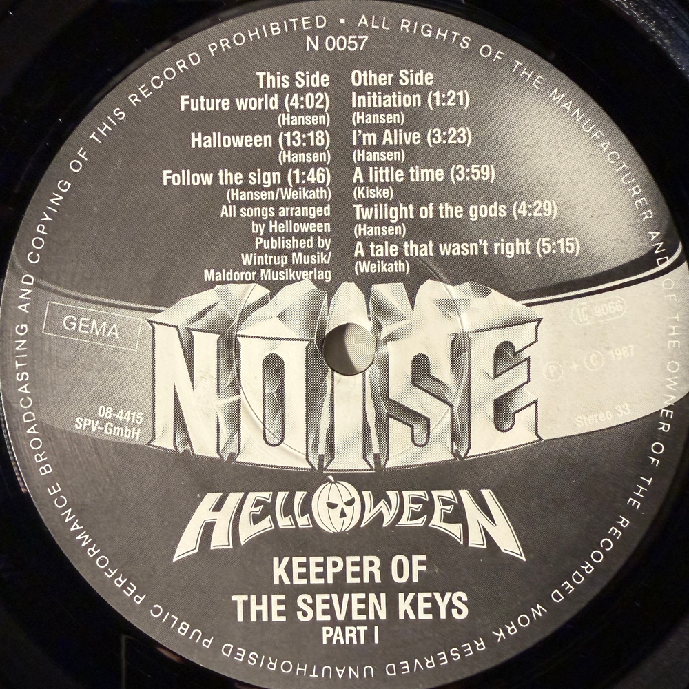 Helloween ‎– Keeper Of The Seven Keys - Part I (Германия 1987г.)