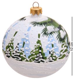 Элита НФШ-1499 Ел.украшение Шар «Снегурочка с белкой» 100 мм