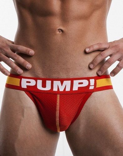 Мужские трусы джоки красные Pump Red Jock 115