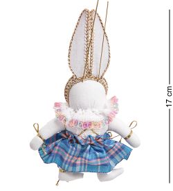 РусКукла RK-862/1 Кукла подвесная «Зайка в юбке»