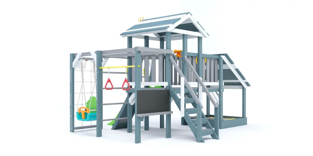 Деревянная игровая площадка для малышей Baby play 13 (Индиго)