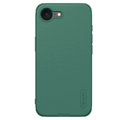 Усиленный чехол зеленого цвета (Dark Green) от Nillkin для iPhone 16e, серия Super Frosted Shield Pro