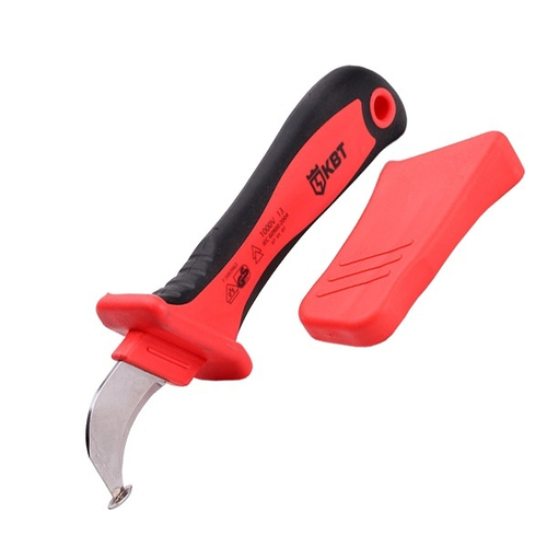 Нож диэлектрический до 1000В изогнутое лезвие с пяткой НМИ-01 КВТ 63845