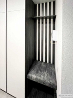 Прихожая с зеркалом, консолью и шкафом на заказ