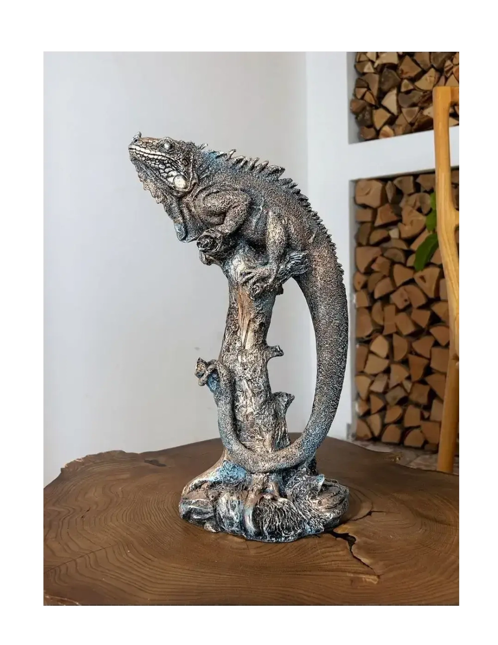 Статуэтка «Игуана» Цвет: золото/бирюза