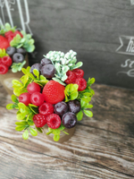 Букет из мыла "Мыльно-ягодное наслаждение" Готовый подарок на 8 марта, день рождения