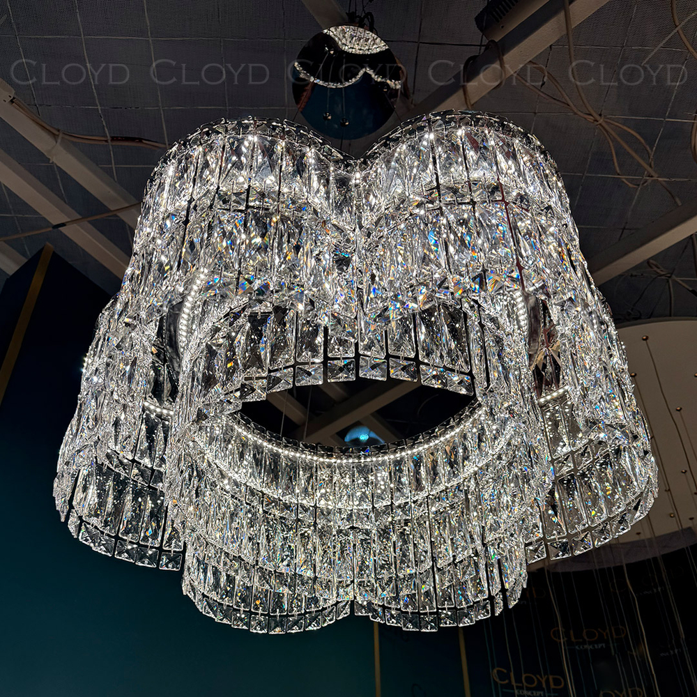 Люстра Cloyd ANTREA-B C1 / Ø50 см - хром (арт.11626)