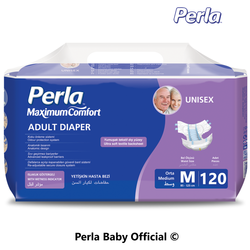 Комплект подгузники для взрослых Perla Eco. Medium - 4 шт