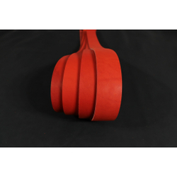 Ременная заготовка Красная гладкая