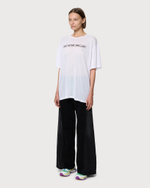 MM6 MAISON MARGIELA ФУТБОЛКА ЖЕНСКАЯ БЕЛАЯ С ПРИНТОМ